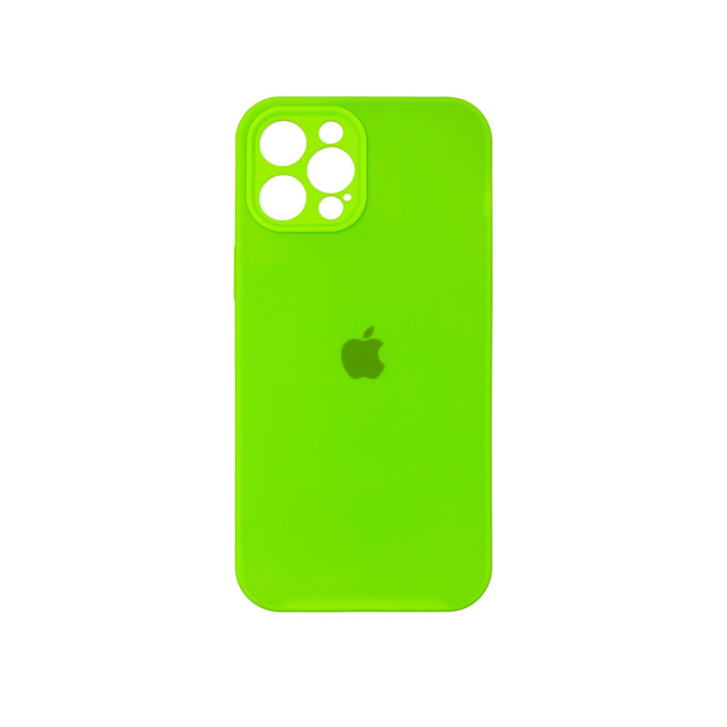 Чехол Silicone Case Camera Protective iPhone 15 Pro Max Салатовый (Lime Green)