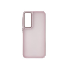 Чехол накладка Matte Corrugated Camera Samsung A35 Розовый