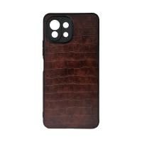Чохол накладка AIORIA Crocodile Texture Xiaomi Mi 11 lite Темно-коричневий