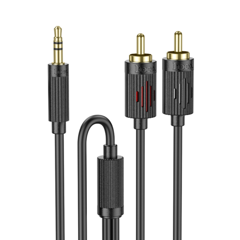 AUX Hoco UPA28 lotus 3.5mm to 2RCA 1.5m