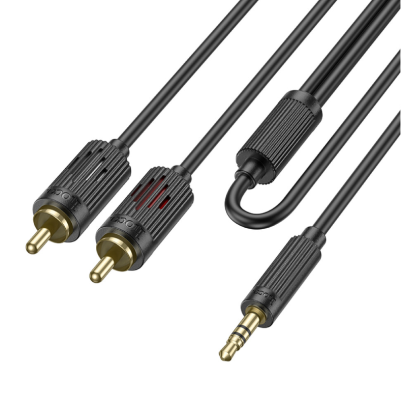 AUX Hoco UPA28 lotus 3.5mm to 2RCA 1.5m