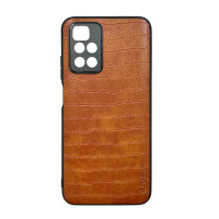 Чехол накладка AIORIA Crocodile Texture Xiaomi Redmi 10 Светло-коричневый