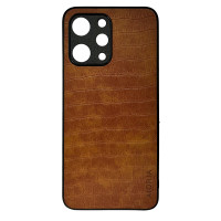 Чехол накладка AIORIA Crocodile Texture Xiaomi Redmi 12 Светло-коричневый