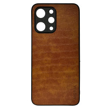Чохол накладка AIORIA Crocodile Texture Xiaomi Redmi 12 Світло-коричневий