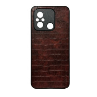 Чехол накладка AIORIA Crocodile Texture Xiaomi Redmi 12C / 11A Темно-коричневый