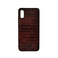 Чехол накладка AIORIA Crocodile Texture Xiaomi Redmi 9A Темно-коричневый