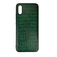 Чехол накладка AIORIA Crocodile Texture Xiaomi Redmi 9A Зеленый