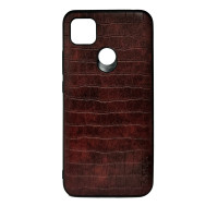 Чохол накладка AIORIA Crocodile Texture Xiaomi Redmi 9C / 10A Темно-коричневий