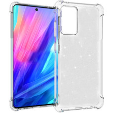 Чохол накладка прозорий з посиленими кутами та блискітками Samsung A52