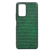 Чехол накладка AIORIA Crocodile Texture Xiaomi Redmi Note 10 Pro / Max Зеленый