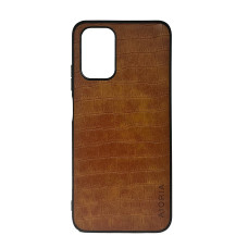 Чохол накладка AIORIA Crocodile Texture Xiaomi Redmi Note 10 / 10s Світло-коричневий