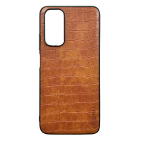 Чохол накладка AIORIA Crocodile Texture Xiaomi Redmi Note 11 / Note 11s 4G Світло-коричневий