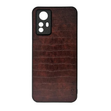 Чохол накладка AIORIA Crocodile Texture Xiaomi Redmi Note 12S Темно-коричневий
