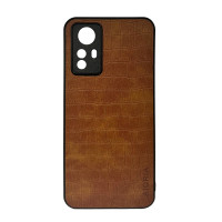 Чохол накладка AIORIA Crocodile Texture Xiaomi Redmi Note 12S Світло-коричневий