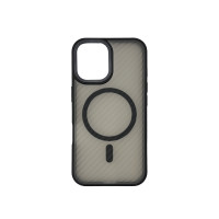 Чохол накладка Wavy Pattern Matte Corrugated Camera Magnetic iPhone 16 чорний