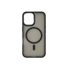 Чехол накладка Wavy Pattern Matte Corrugated Camera Magnetic iPhone 16 черный