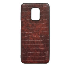 Чохол накладка AIORIA Crocodile Texture Xiaomi Redmi Note 9s / Pro / Max Темно-коричневий