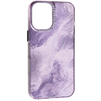 Чохол накладка Marble iPhone 16 Violet