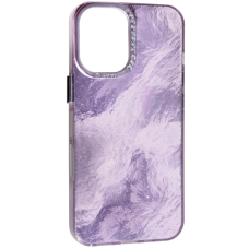 Чехол накладка Marble iPhone 16 Violet