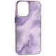 Чохол накладка Marble iPhone 16 Violet
