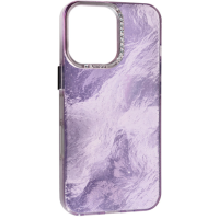 Чехол накладка Marble iPhone 16 Pro Violet