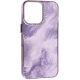 Чехол накладка Marble iPhone 16 Pro Violet