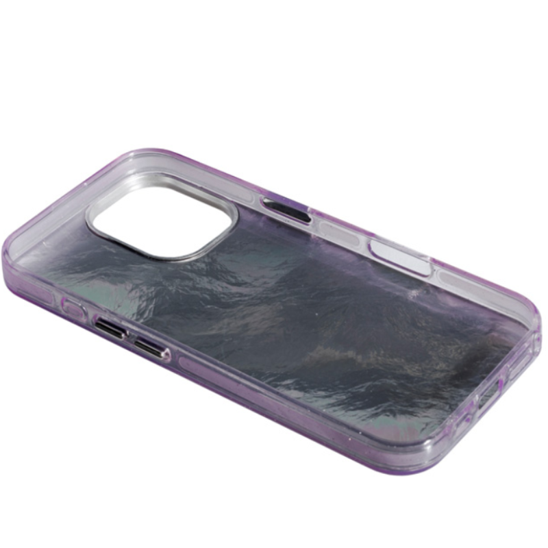 Чехол накладка Marble iPhone 16 Pro Violet