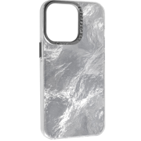 Чохол накладка Marble iPhone 15 Pro Max Silver