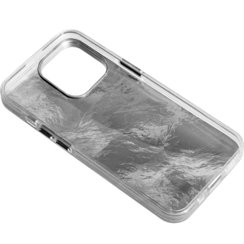 Чехол накладка Marble iPhone 15 Pro Max Silver