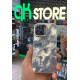 Чехол накладка Marble iPhone 15 Pro Max Silver