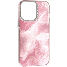 Чехол накладка Marble iPhone 15 Pro Pink