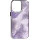 Чехол накладка Marble iPhone 15 Pro Violet