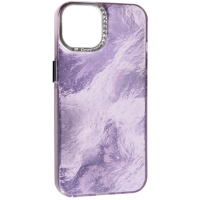 Чехол накладка Marble iPhone 13/14 Violet