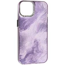 Чехол накладка Marble iPhone 13/14 Violet