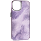 Чехол накладка Marble iPhone 13/14 Violet