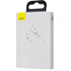 Кабель USB-Type C Baseus Superior Series Fast Charging 66W 1m White