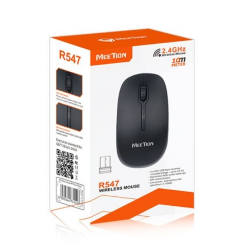 Миша бездротова Meetion R547 Чорна