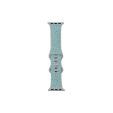 Ремешок Apple Watch Leopard silicone 38/40/41 mm Grey-mint
