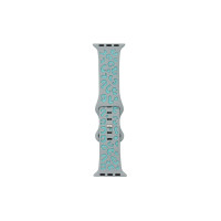 Ремешок Apple Watch Leopard silicone 42/44/45/49 mm Grey-mint