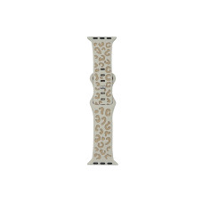 Ремешок Apple Watch Leopard silicone 42/44/45/49 mm Пудра