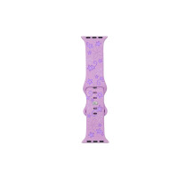 Ремінець Apple Watch Flowers silicone 38/40/41 mm Lite purple