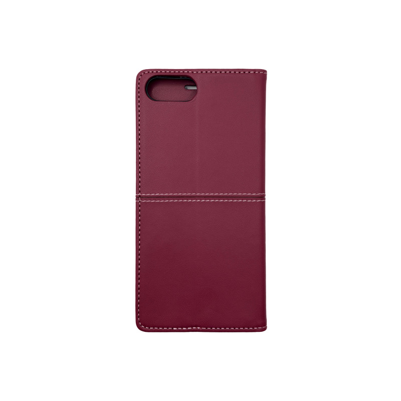 Чохол книжка шкіряна GQ iPhone 6+/7+/8+ Бордова