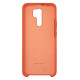 Чехол накладка Silicone Case Xiaomi Redmi 9 Оранжевый