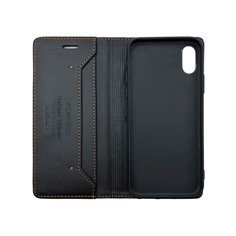 Чохол книжка шкіряна GQ iPhone Xs Max Чорна