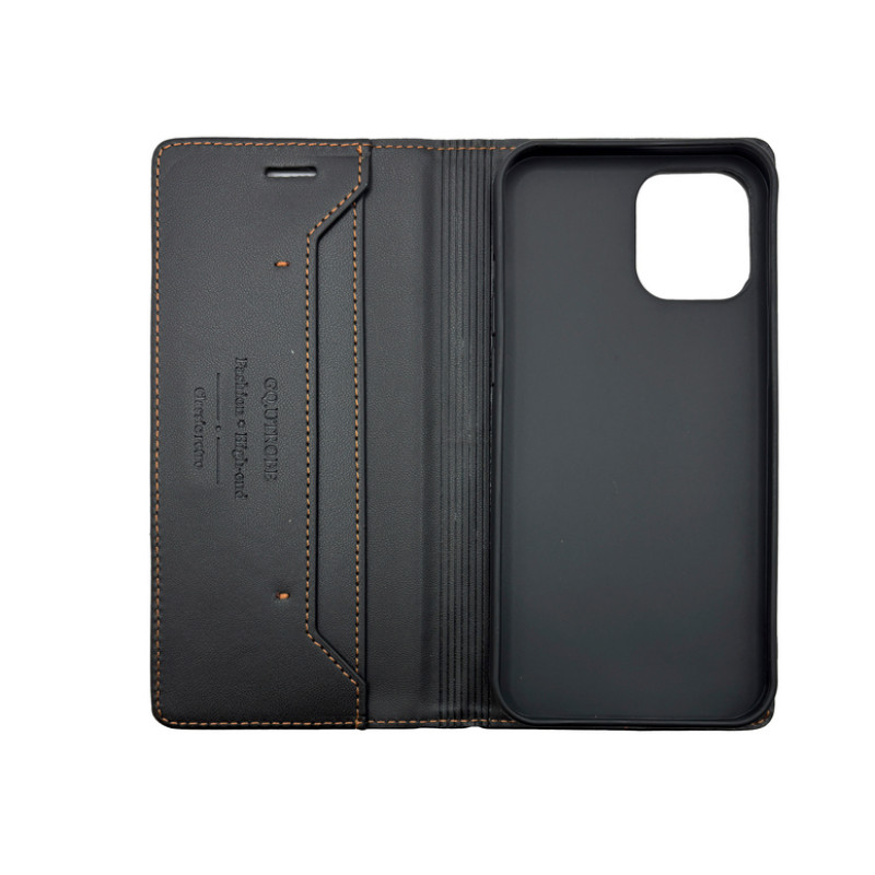 Чохол книжка шкіряна GQ iPhone 12 Pro Max Чорна