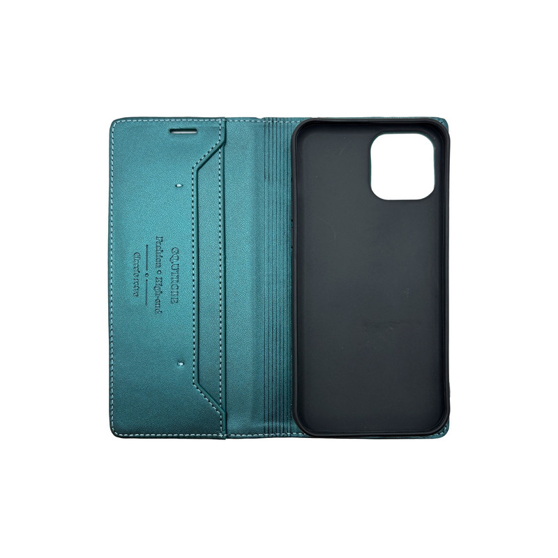 Чохол книжка шкіряна GQ iPhone 12 Pro Max Зелена