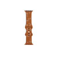 Ремешок Apple Watch Flowers silicone 38/40/41 mm Brown
