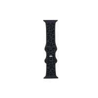 Ремінець Apple Watch Leopard silicone 42/44/45/49 mm Black