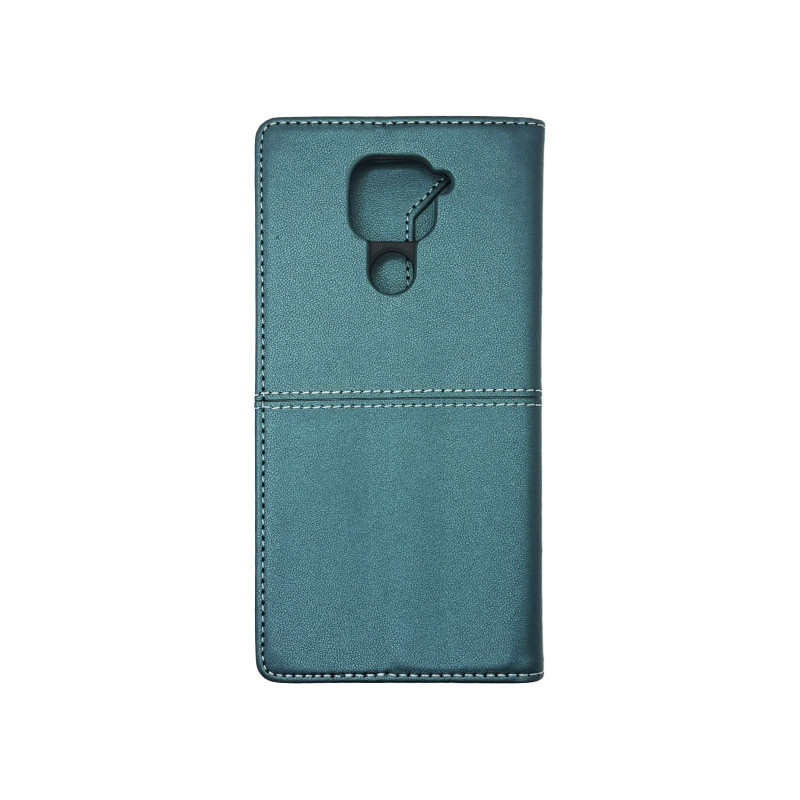 Чехол книжка кожаный GQ Xiaomi Redmi Note 9 Зеленый
