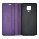Чехол книжка кожаный GQ Xiaomi Redmi Note 9s / Pro / Max Фиолетовый